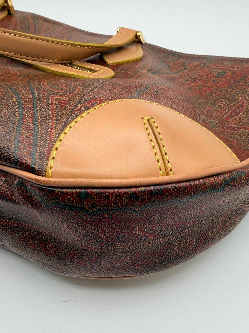 Etro Milano Paisley Coated Canvas Tote 👜 - Picture 10 of 17